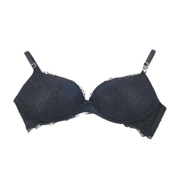 Victoria’s Secret Size 36B Lace Padded Bra Dream Angels Black No-Wire Adjustable - Picture 1 of 5
